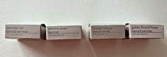 LOT OF 4 PAIRS NOS VINTAGE AVON PIERCED EARRINGS W/BOX-SEE DESCRIPTION