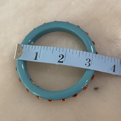 Vintage Juicy Couture Resin Bangle Bracelets With Rhinestones Lot Of 3