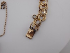 1969 Elco Charm Bracelet Gold Filled Mid Century Modern 3 Charms Christmas Tree