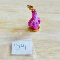 Y2K Juicy Couture Marie Antoinette Bust Charm Pink Rhinestone Gold Plated RAre