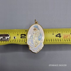 VTG NEW Precious Moments Blessed Art Thou Among Women Pendant 1.75″ x 1″, Rare