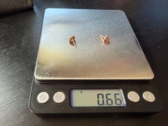 0.66g Vintage Sterling Silver 925 Heart Shaped E Earrings M