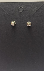 Vintage Dangle Circle Hoop Earrings Pierced- SilveTone Lightweight