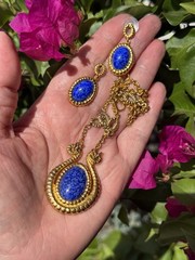 Vintage Metropolitan Museum Of Art Egyptian Revival Snake Necklace & Earrings