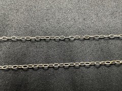 0.68g Vintage Sterling Silver 925 Oval Link Chain Necklace 18 in M