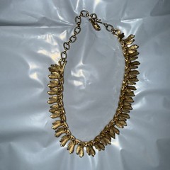 VTG FRANCOIS by CORO Leaf Pattern Gold Tone Bracelet Earrings Necklace Set READ