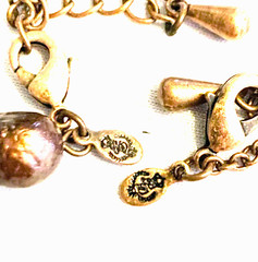 Lot 3 Copper Signed Premier Designs Etc. Matching Necklace + Bracelet Etc.