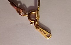 Vintage Avon FieryGlowNecklace-Oval Iridescent Faux Opal Geometric Pendant 1980s