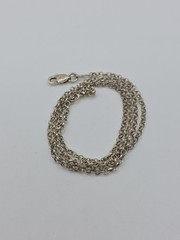 Vintage Sterling Silver 925 Small Rolo Chain Necklace 18″ 3g