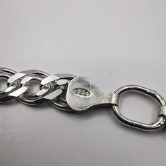 Vintage 9.65″ Sterling Silver 925 Chain Signed 25.03g 0.6cm Width Collectible