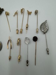 Set Of 20 assorted antique and vintage stick pins