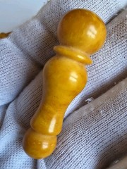 Islamic Prayer Bead Minaret Tasbih Natural Baltic Amber Molded 44g