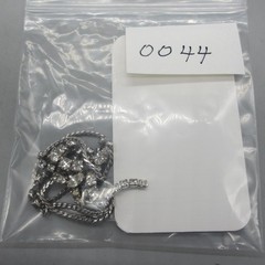 Vintage Rhinestone Necklace Dangles Sparkly 15 Inch