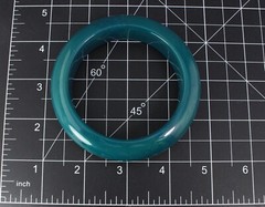 VINTAGE 60’S TEAL PLASTIC LUCITE BANGLE BRACELET