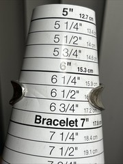 54. Vintage BOMA 925 Sterling Concave 21mm wide Cuff Bracelet 20.9g, 6 3/8″