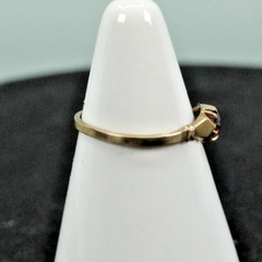 Vintage Dainty 10k Ruby Ring Sz 5.25