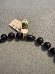 Vintage Genuine Lucite Graduated Bead Necklace 17.75” NEW