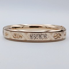 Antique ~ J.M.F. & Co. Monogramed Gold Filled Hinged Bangle Bracelet