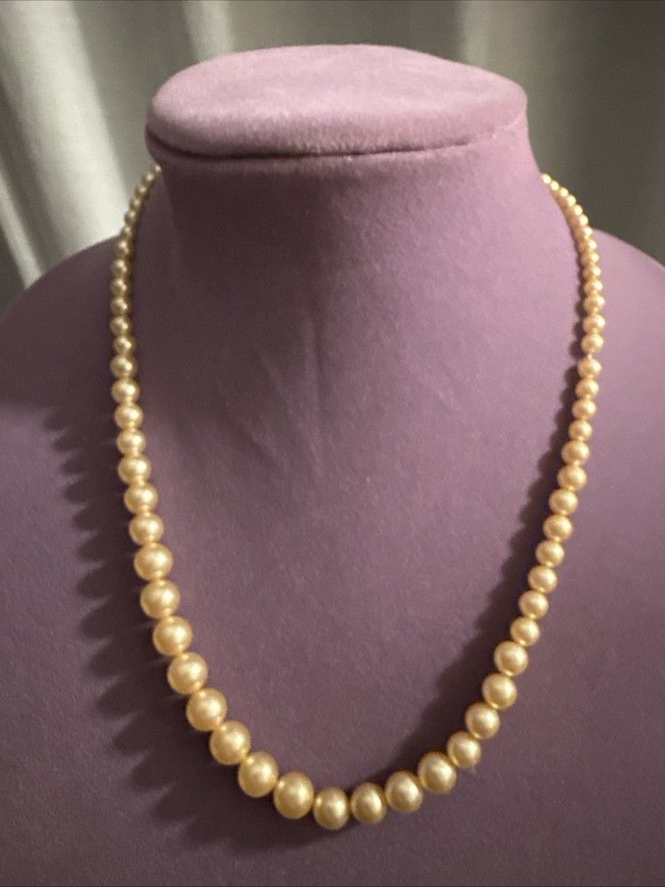 Vintage 19 Inches of Cultured Pearls Found Thrift Store.