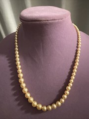 Vintage 19 Inches of Cultured Pearls Found Thrift Store.