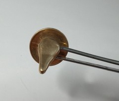 Vintage 10K Solid Gold PARKROGER Collar Button Shirt Stud 1.6g Antique Fine