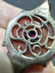 Vintage Art Deco Czech Glass Bracelet Multi Color Silver 925 Purple Red White
