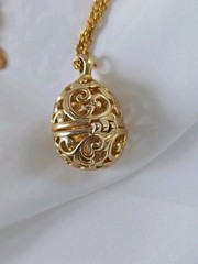 Joan Rivers Filigree Egg Cage Pendant Without Interchangeable Eggs