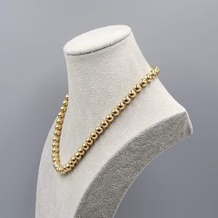 Vintage Napier Gold Plated Bead Chain Necklace 18 in