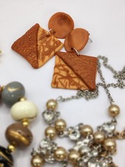 S540 Vtg Wearable Jewelry Lot Some Signed Statement Necklaces Earrings More 281g