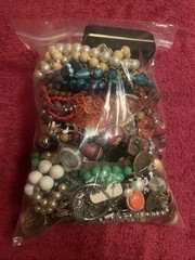 Lot Vintage Costume Jewelry Modern Mixed Wear Craft Resell Necklace Earrings Etc