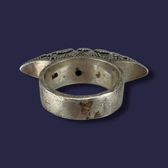 Vintage Boho Style Sterling Silver Statement Ring Size 9.75 20g