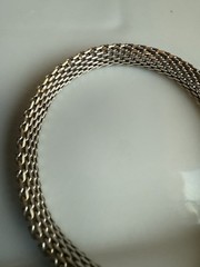 GC 925 Sterling Silver Woven Chain Necklace • 18” 41.4g Gold Tone Patina finish