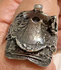 Sterling Silver Saddle Ring Cowboy Horse Western Country Men SIZE 13 FREE-SHIP