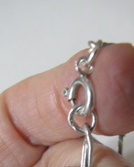 Vintage Sterling Silver Figaro Chain Necklace 20″ 4.6mm 18.9 Grams Signed Italy