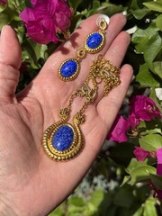 Vintage Metropolitan Museum Of Art Egyptian Revival Snake Necklace & Earrings