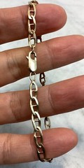 Vintage 14K Gold Anchor Mariner Link Chain Bracelet 4.91 Grams