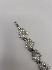 Vintage CORO Bracelet Silver Tone Ivy Leaf leaves Fall Holiday Jewelry Classic