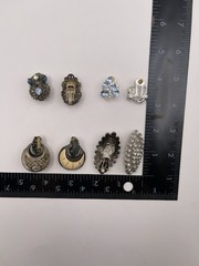Vintage Clip On Earrings Lot Of 4, Midcentury To Late Century