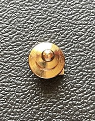 Vintage 10K Yellow Gold USA CTO Lapel Pin Tie Tack Globe Motors Service Award