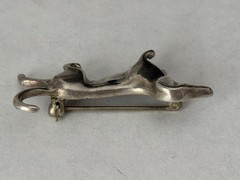 Jezlaine Sterling Silver Dachshund Weiner Dog Brooch