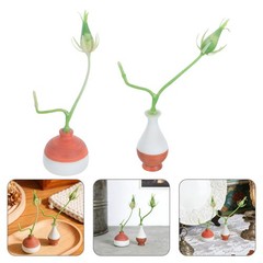 2 Pcs Simulated Lotus Bonsai Flower Vase Flowers Decorations Artificial