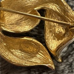 LG Lind Gal Fox Brooch Green Eye Rare Brooch Pin