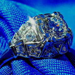 Original EARTH MINED DIAMOND Art Deco Engagement Ring VINTAGE PLATINUM Solitaire