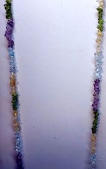 Vintage 32in Necklace – Citrine, Amethyst, Aventurine, Clear Quartz – No Clasp