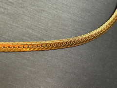 GOOD QUALITY VINTAGE SAFETY MAX BRAND GOLD-PLATED CHAIN NECKLACE 16″