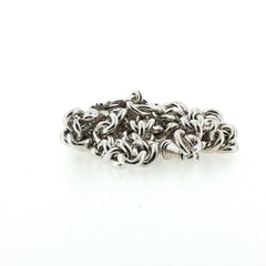 Magnificent Antique Birmingham Sterling Silver Albert Watch Chain