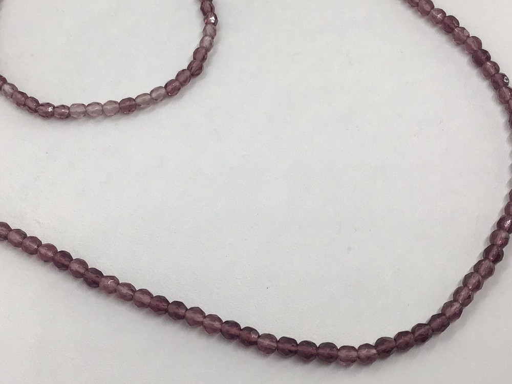 VTG 24″ Faceted Almandine Garnet Necklace 7.5″ Bracelet Estate Mine Find Set