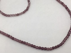 VTG 24″ Faceted Almandine Garnet Necklace 7.5″ Bracelet Estate Mine Find Set