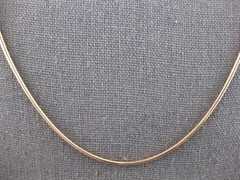 ESTATE LONG 14K ROSE GOLD 3D SOLID SNAKE CHAIN NECKLACE WITH LOBSTER LOCK #28258