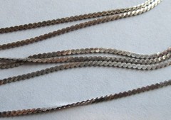 LOT 2 – 18in STERLING SILVER CHAIN NECKLACES BOX S 3.5mm VINTAGE USED